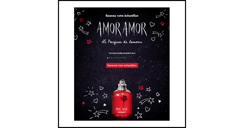 échantillons Gratuits Du Parfum Amor Amor De Cacharel Mes