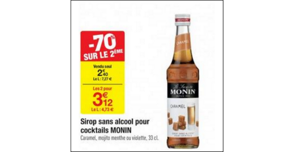 Bon Plan Sirop Monin chez Carrefour - Catalogues Promos ...