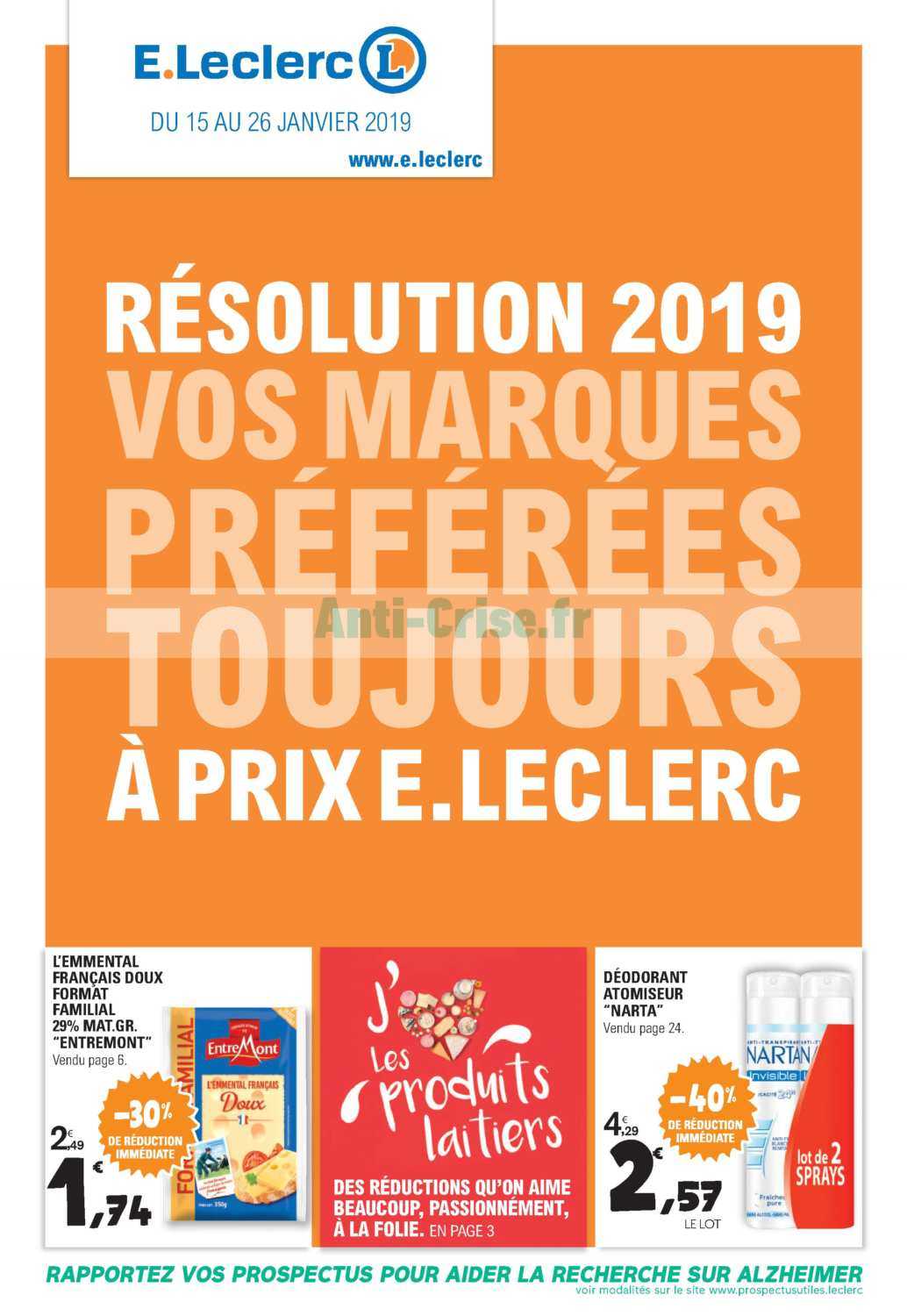 Catalogue Leclerc du 15 au 26 janvier 2019 Catalogues Promos & Bons