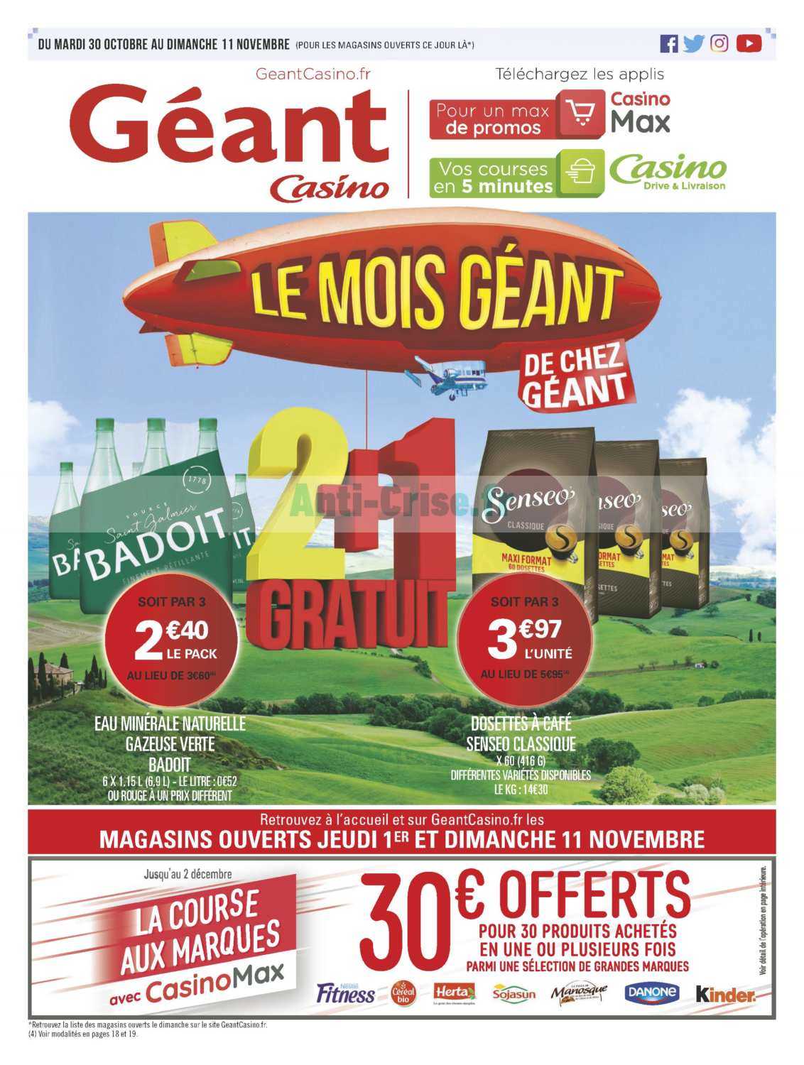 Geant Casino Nimes Ouverture Dimanche